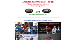Desktop Screenshot of americanpaininstitute.org
