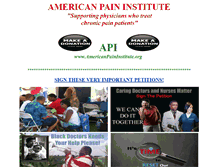 Tablet Screenshot of americanpaininstitute.org